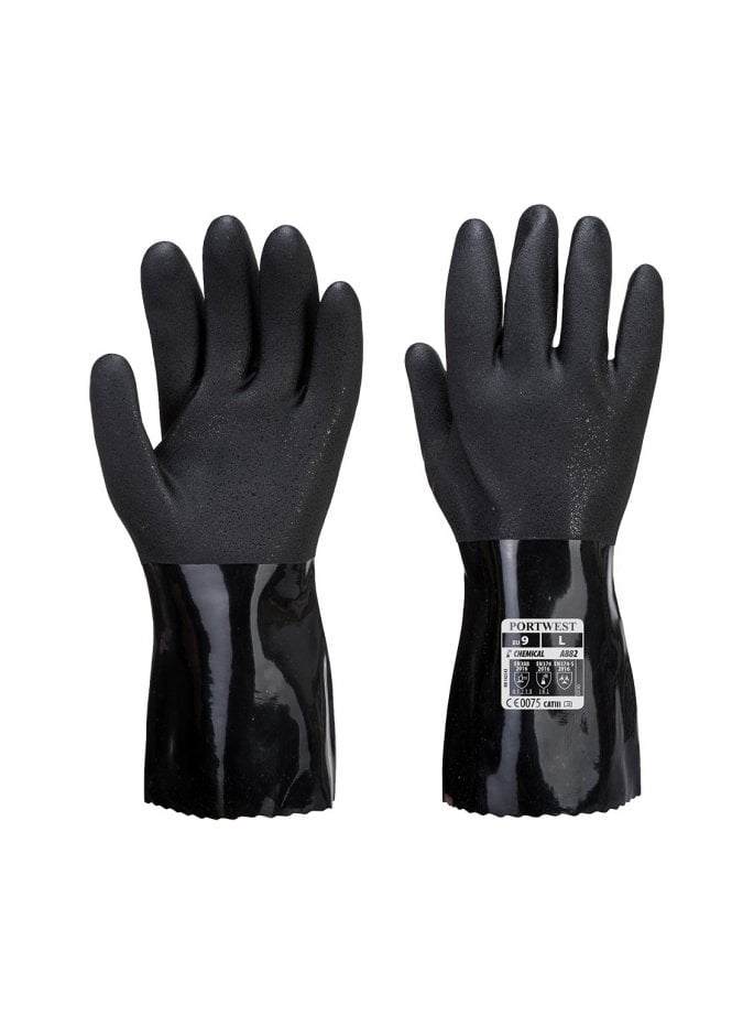 Portwest Portwest  ESD PVC Chemical Gauntlet A882